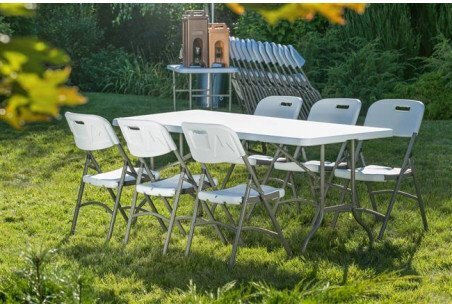 Foldable Catering Table 182.9x76 Grey Foldable Catering Table 182.9x76 Grey