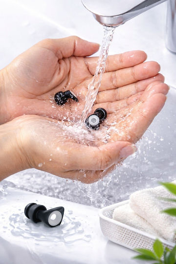 Mozos Ohrstöpsel aus Silikon in Schwarz Farbe SP01_15896875 2 Stück