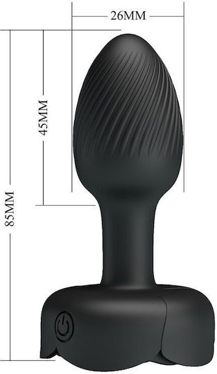 Pretty Love Anal Plug mit Vibration Schwarz