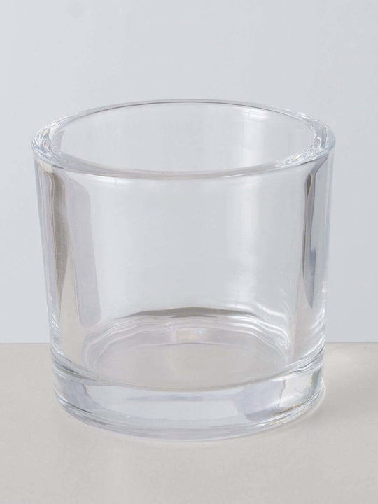 Boltze Set Kerzenhalter Glas in Transparent Farbe 23x23cm 2Stücke