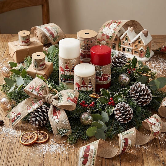 CHeirokamoto Christmas Fabric Ribbon