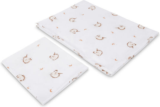 Sensillo Baby Bettwäsche-Set Für Krippe Unicorn 2 Stücke