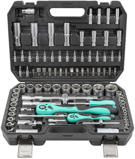 ISMA ISMA Ratschen- und Steckschlüssel-Set 1/4" & 1/2" 94 Stück
