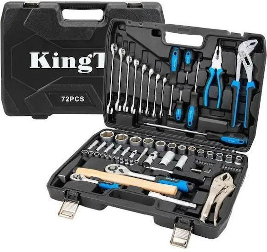 KingTul Тресчотка с вложки 1\4" & 1\2" 72бр