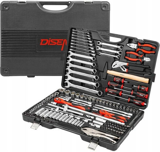 Ratchet with Sockets 1\4" & 3\8" & 1\2" 180pcs