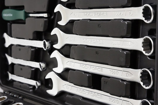 Ratschen- und Steckschlüssel-Set mit Kastanien und Haselnüssen 1/4" & 1/2" 88 Stück