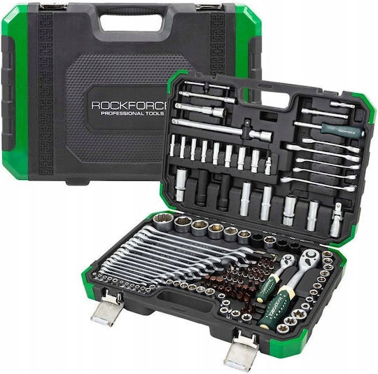 Rockforce Καστάνια με Καρυδάκια 1\4" & 3\8" & 1\2" 131τμχ