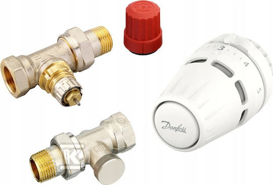 Danfoss Χειροκίνητη Θερμοστατική Κεφαλή για Σώμα Καλοριφέρ 3τμχ