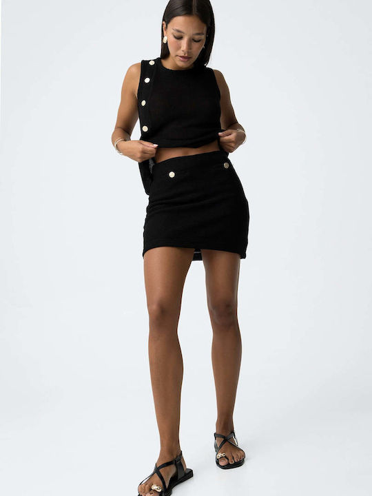 Mini Black Skirt