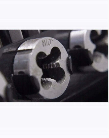 Bituxx Set De Scule Manuale Pentru Filetare Inch 24 Bucăți Valiză Metalică