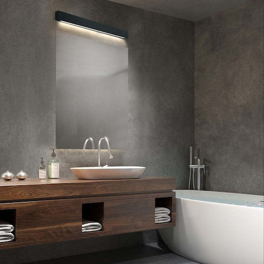 Light Prestige Classic Bathroom Wall Light with Integrated LED and Warm to Cool White Light Black