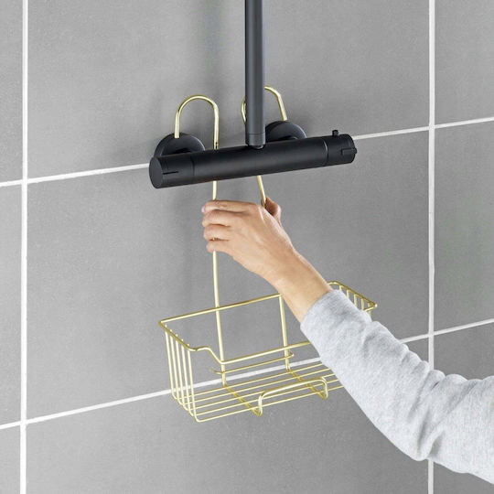 Wenko Milo SP01 13972953 An Der Wand Montiertes Badezimmerregal Metallisch Transparent