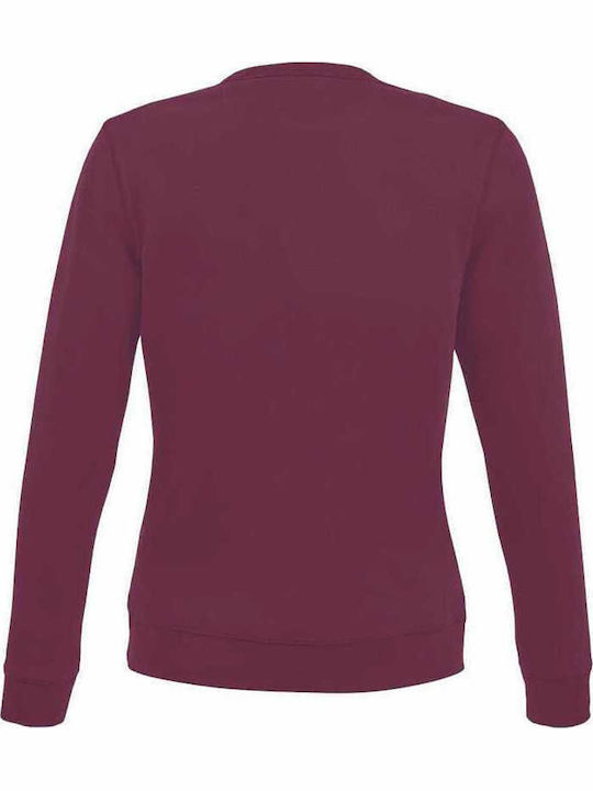 Damen Sweatshirt Burgundisch