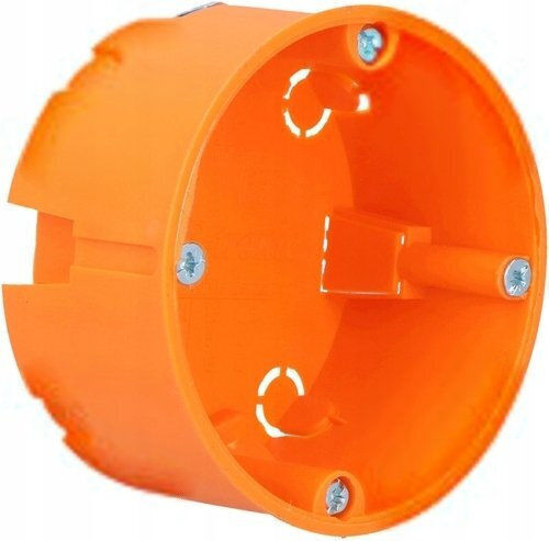 Simet Simet Anschlussdosen Verzweigung für Gipskarton IP30 in Orange Farbe 25Stücke