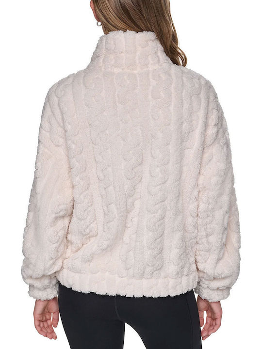 DKNY DKNY Damen Strickjacke mit Reissverschluss Eggnog