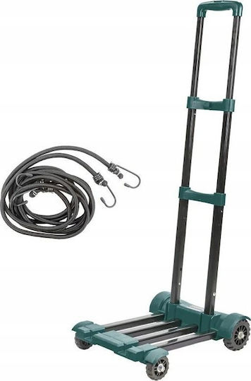 Rockforce Klappbarer Transport-Wagen Mit 50kg Tragfähigkeit Metallisch Schwarz