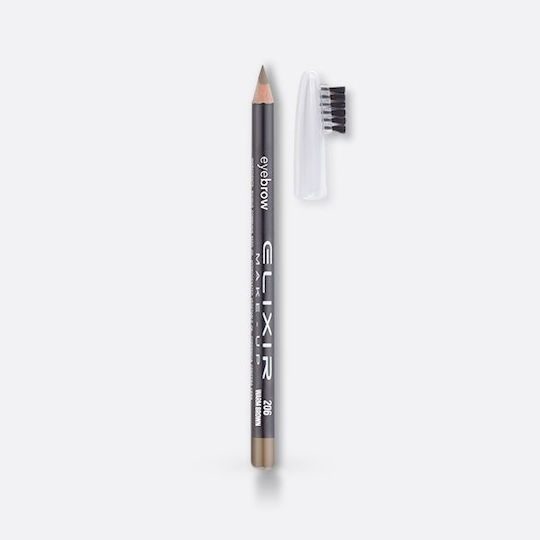 Elixir Augenbrauen-Make-up Wasserdicht Bleistift für Augenbrauen 206 Warme Braune 1,2gr