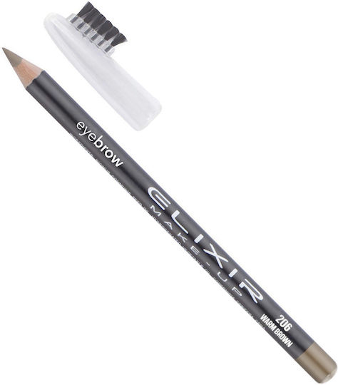 Elixir Augenbrauen-Make-up Wasserdicht Bleistift für Augenbrauen 206 Warme Braune 1,2gr