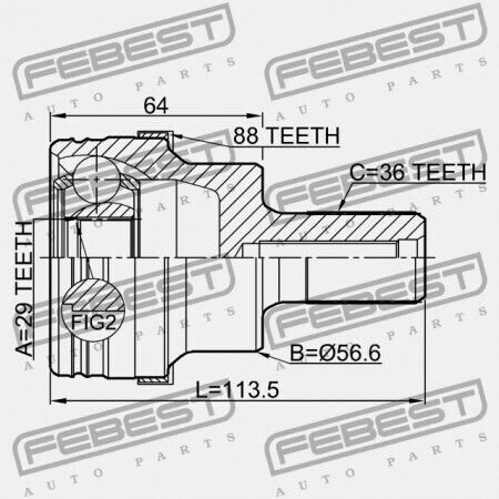 Articulație Exterioară Spate Ford Kuga Cbv 2008-2012 Eu 1565594