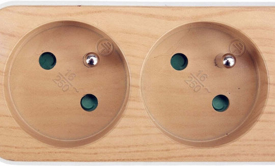 Sthor Steckdosenleiste mit USB-A, Schalter und Kabel 1.4m