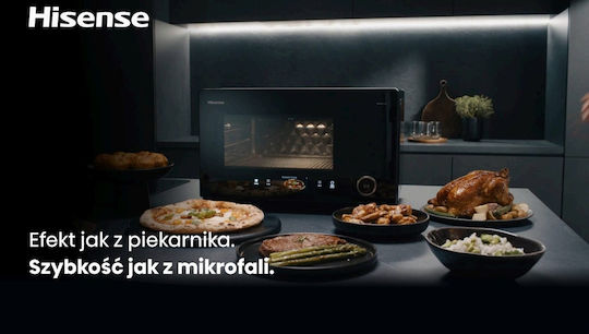 Hisense Микровълнова фурна с Грил 28л Черен