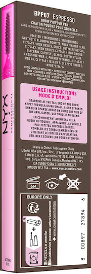 NYX Professional Makeup Fluff & Snatch Μολύβι για Φρύδια #07-espresso 1gr