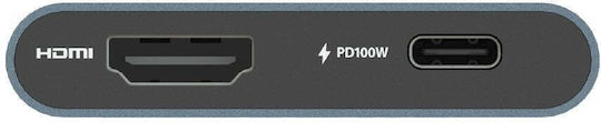 Patriot PMD256GH013 USB-C Докинг станция с HDMI 4K PD