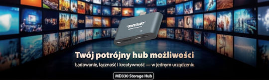 Patriot PMD256GH013 USB-C Докинг станция с HDMI 4K PD