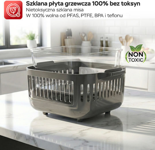 Turbotronic Friteuză cu aer 6 l Neagră TT-AFG6