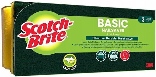 Staples Set Küchenschwämme Gelb 3 Stück