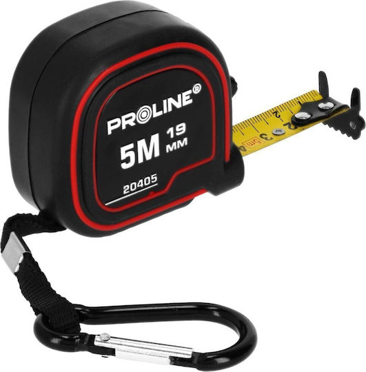 Pro-line Maßband 5m/19mm Doppelöse Magnet Nylon Haken Clip Ce