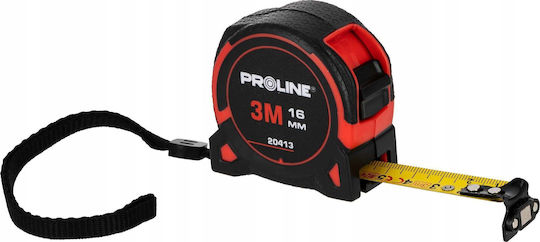 Pro-line Лента за измерване 3m X 16mm Магнитен Край Нилонова Покритие