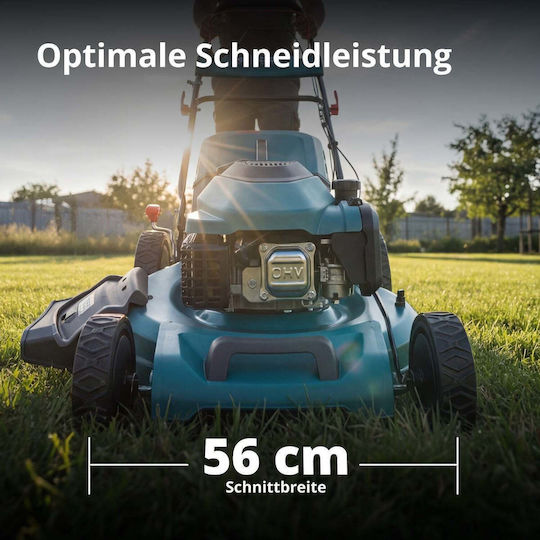 Könner & Söhnen Selbstfahrender Benzin-Rasenmäher 6hp/224cc