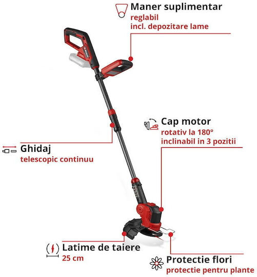 Einhell Ge-ct Акумулаторен Храсторез за Рамо / Ръчна 18V Solo 2kg