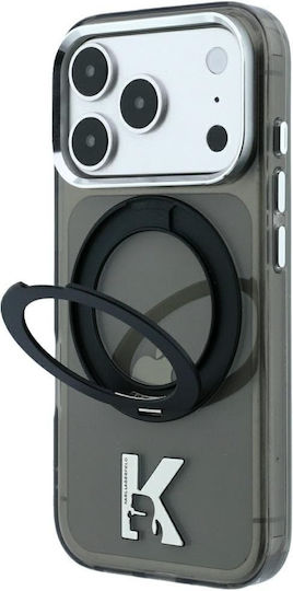 Karl Lagerfeld Kameo Metal Magsafe Ring Stand 360 iPhone 18 Pro Max 17 Pro Max Black