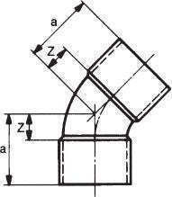 Conex Copper 45° Double Socket Elbow Fitting Series 5000 15mm 5041015000000