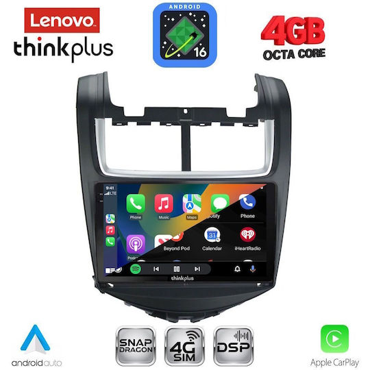 Lenovo Автомобилна Аудио Система за Chevrolet Aveo 2014-2017 (Bluetooth/USB/Вграден Wi-Fi/GPS/Apple CarPlay/Android Auto) с Touch Screen 9"