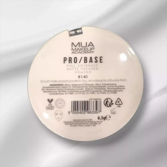 MUA Pro Base Full Coverage Gesichtspuder 140 6,5 g