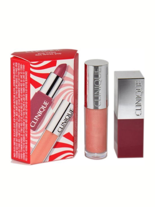 Clinique Pop Treats Σετ Μακιγιάζ για τα Χείλη Plum Pop & Air Kiss 2τμχ