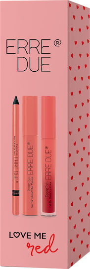 Erre Due Love Me Red Сет за грим за Очи и Устни 3бр