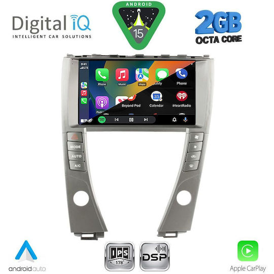 Digital IQ Автомобилна Аудио Система За Lexus ES 2006-2013 (Bluetooth/USB/Вграден Wi-Fi/GPS/Apple CarPlay/Android Auto) С Touch Screen 9"