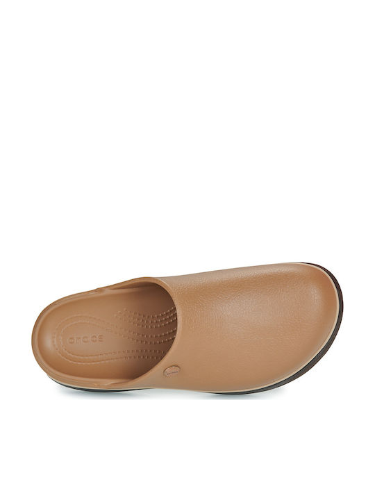 Crocs Dylan Γυναικεία Σαμπό Καφέ