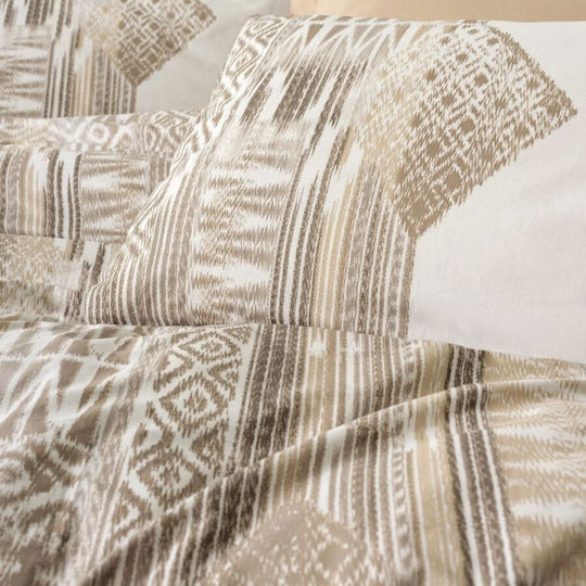 Cottonbox Set Huse Pentru Pilote 200x220cm Dublu Cu 2 Fețe De Pernă & 1 Cearșaf Amara Maro