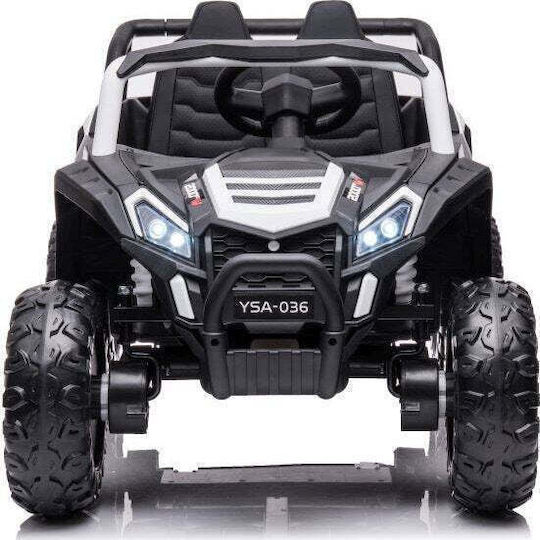 YSA036 4x4 Buggy Doppelsitzer Mit Fernbedienung 12 Volt Weiß Für 4+ Jahre