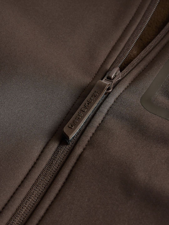 Evo Chisso 265 Χειμωνιάτικο Μπουφάν Softshell Αδιάβροχο και Αντιανεμικό Καφέ