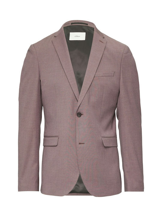 Sacou bărbătesc cu croială slim Dark Lilac