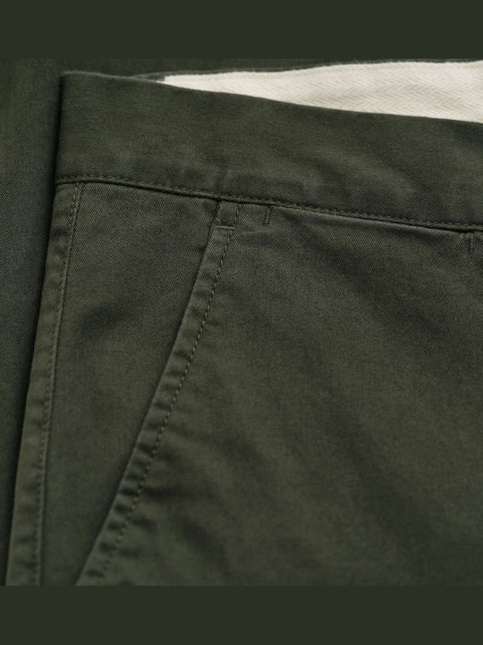 Gant Pantaloni Barbati Chino Elastic Slim Fit Verde Inchis