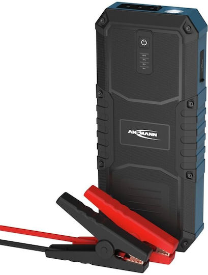 Ansmann Portable Car & Motorcycle Battery Starter 2500A with Power Bank USB Flashlight 12V