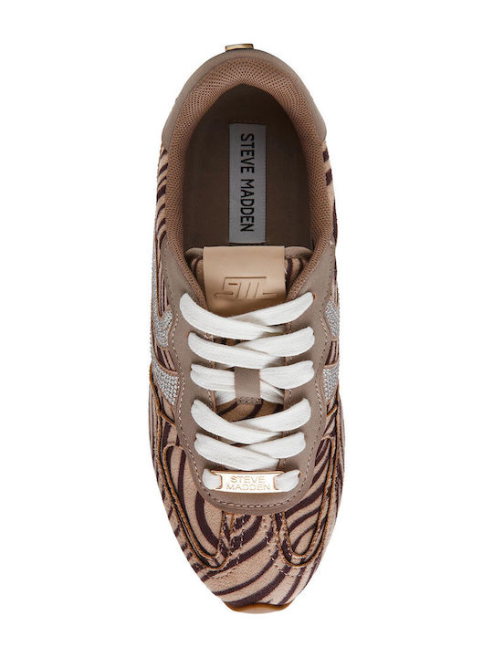 Women's Sneakers Taupe / Zebra