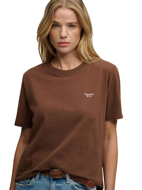 Γυναικείο T-shirt Brown